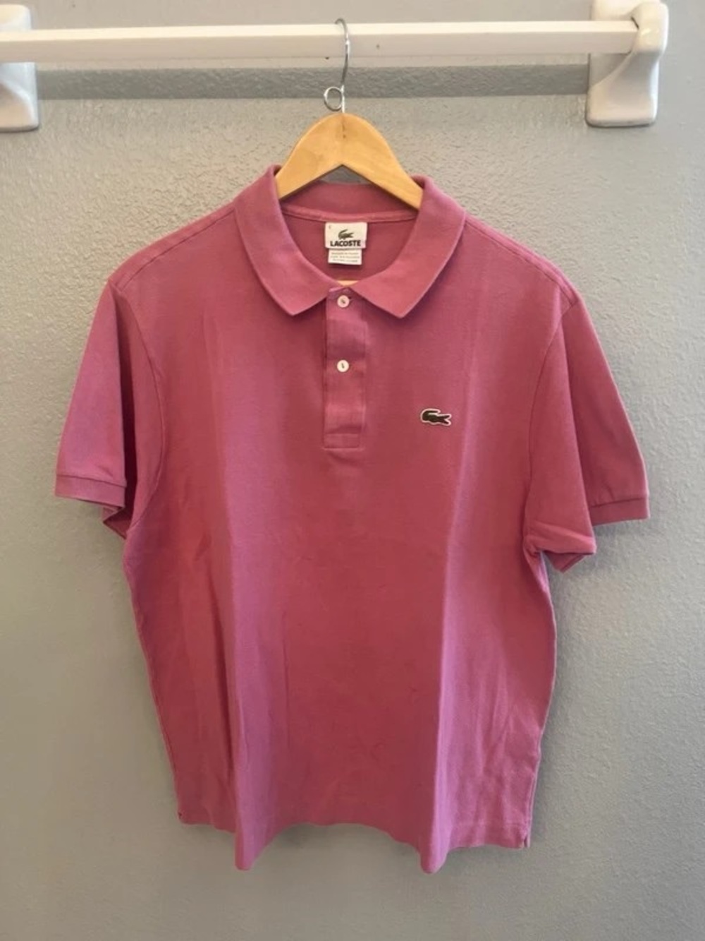 Lacoste Men's Polo Shirt in Dusty Rose